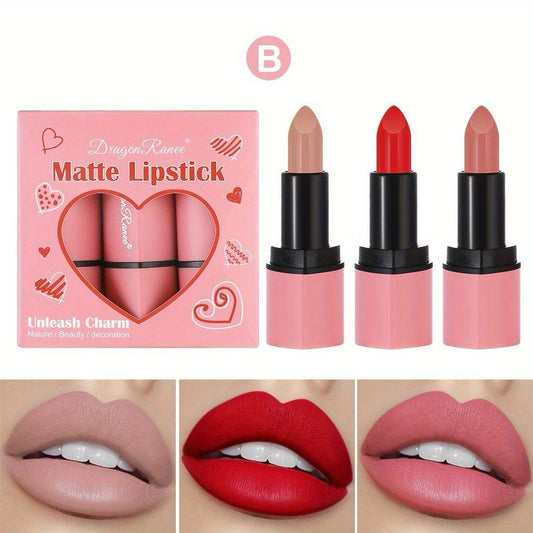 Dragon Ranee Matte Unleash 3In1 Lipstick Set