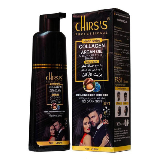 Chirs`s Professional Collagen Argan Oil Speedy Hair Color Shampoo - 200ml - Dr Rashel Official