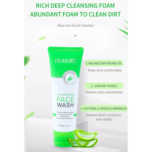 Dr. Rashel Aloe Vera Face Wash, Gel, Cream & Mask - Bundle Deal