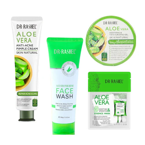 Dr. Rashel Aloe Vera Face Wash, Gel, Cream & Mask - Bundle Deal