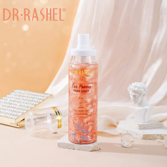 Dr. Rashel Makeup Fixer Spray - Gold & Pink - Combo