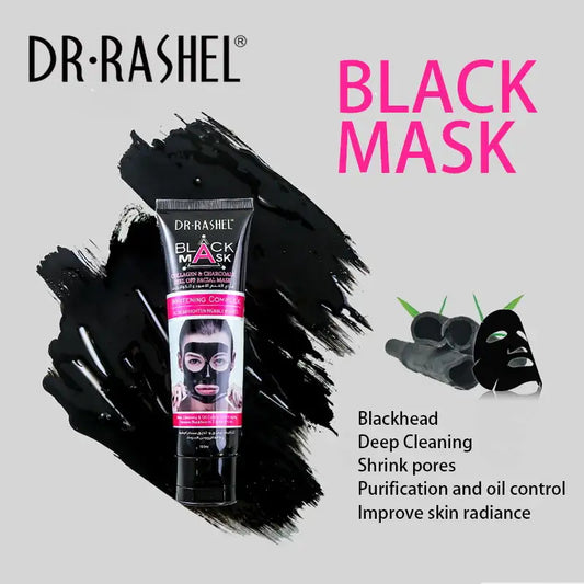 DR.RASHEL 100 ml Peel Off Charcoal Black Mask Black head Remover Mask - Dr Rashel Official