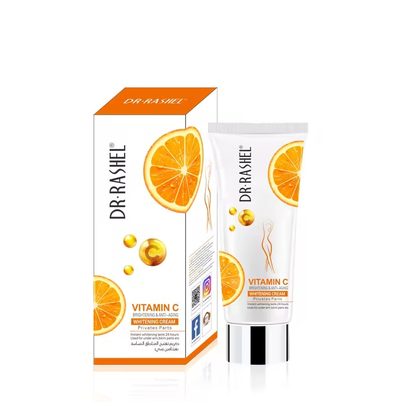 Dr.Rashel Vitamin C Brightening & Anti Aging Whitening Cream for Private Body Parts for Girls & Women - 80ml