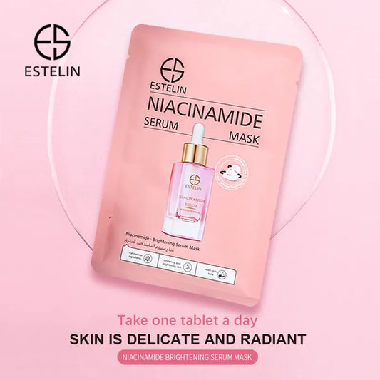 ESTELIN Serum Facial Mask Niacinamide Anti-wrinkle Face Sheet Mask - Dr Rashel Official