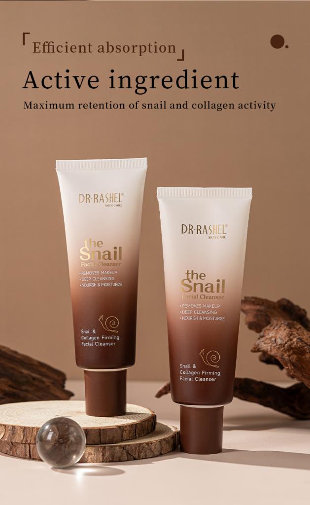 Dr Rashel Snail Facial Cleanser – Gentle Deep-Cleansing Formula with Hydration & Skin Repair for Radiant, Balanced Skin
