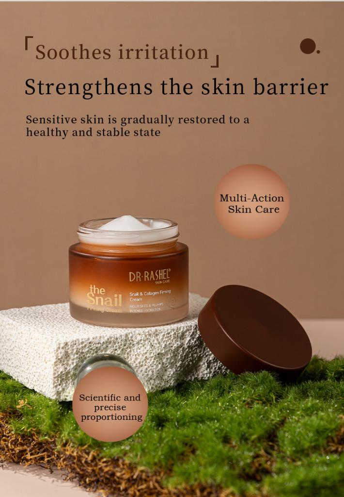 Dr Rashel Snail Collagen Firming Cream – Skin Nourishing, Hydrating & Plumping Moisturizer for Firm, Youthful Skin