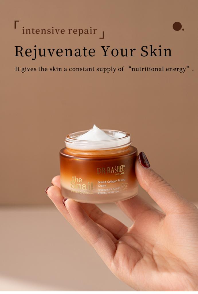 Dr Rashel Snail Collagen Firming Cream – Skin Nourishing, Hydrating & Plumping Moisturizer for Firm, Youthful Skin