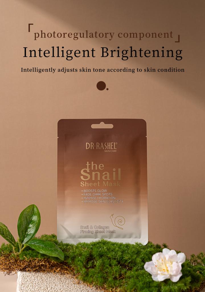 Dr Rashel Snail Mucin Sheet Mask – Glow-Boosting, Dark Spot Correcting & Elasticity-Enhancing Hydration Therapy