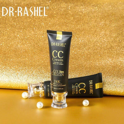 Dr.Rashel 24K CC Cream Gold & Collagen Make Up Cover Gold Radiance Sun Protection SPF60/PA++ - 50ml - Dr Rashel Official