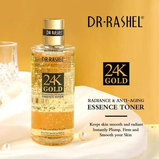 Dr.Rashel 24K Gold Radiance & Anti-Aging Essence Toner - 300ml - Dr Rashel Official