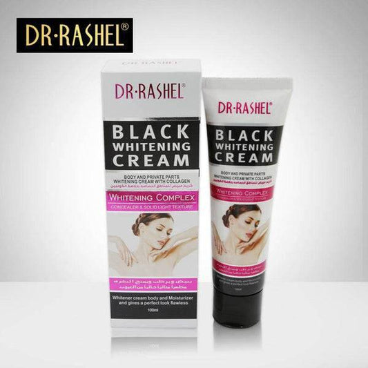 Dr.Rashel Black Whitening Cream with Collagen for Body and Private Parts for Girls & Women - 100ml - Dr Rashel Official