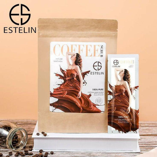 Estelin Coffee 100% Pure Natural Body Scrub By Dr.Rashel - Pack Of 7 - Dr Rashel Official