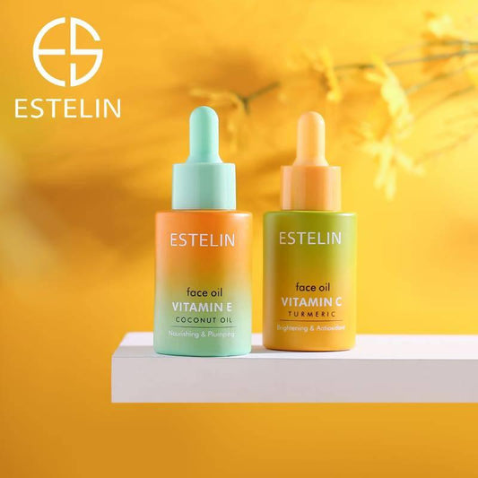 Estelin Face Oil Vitamin C , Rosehip & Vitamin E Oil - 30ml - Dr Rashel Official