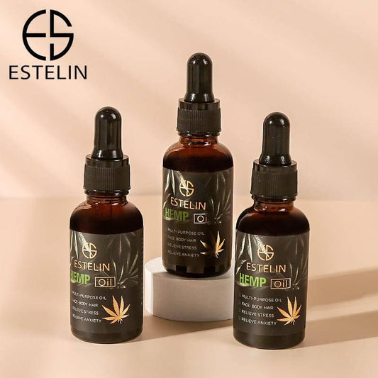 Estelin Multi purpose Face Body & Hair Hemp Oil - 30ml - Dr Rashel Official