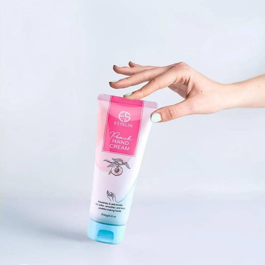 Estelin Peach Hand Cream Nourishing & Anti-Wrinkle For Softer Smoother - Dr Rashel Official