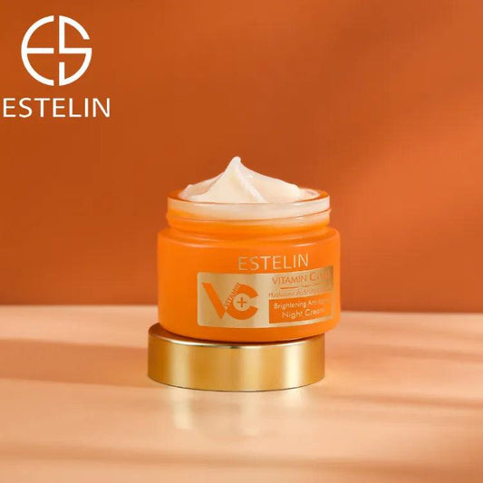 Estelin Vitamin C Plus Hyaluronic Acid Niacinamide Night Cream - Dr Rashel Official