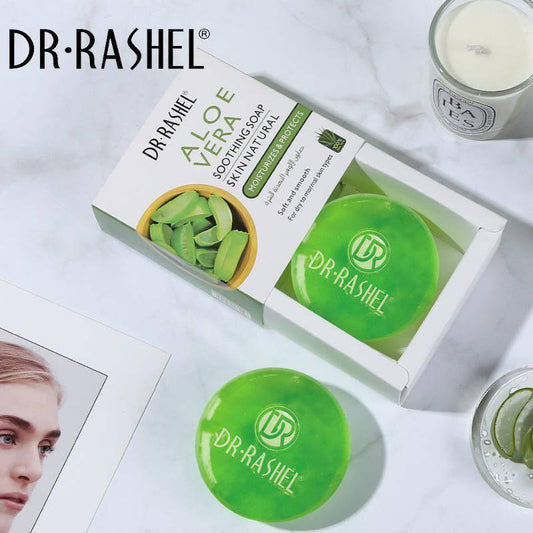 Dr.Rashel Aloe Vera Soothing Skin Natural Soap - 100gms - Dr Rashel Official