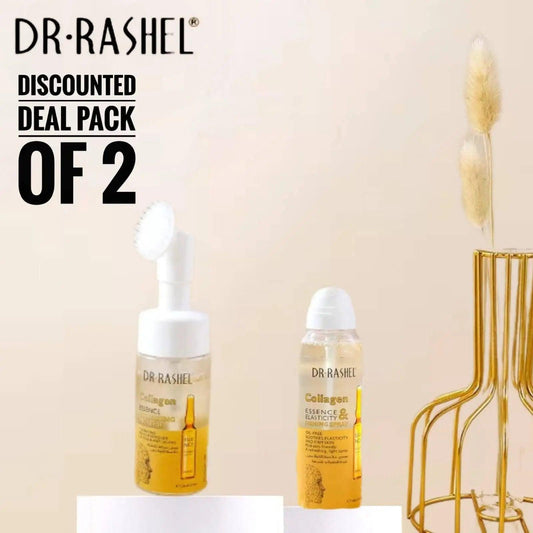 Dr.Rashel Collagen Cleansing Essence Mousse + Collagen Essence Spray - Pack Of 2 - Dr Rashel Official