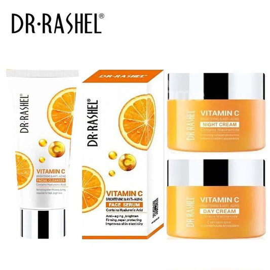 Dr.Rashel Vitamin C Series with Day & Night Cream - Pack of 4 - Dr Rashel Official