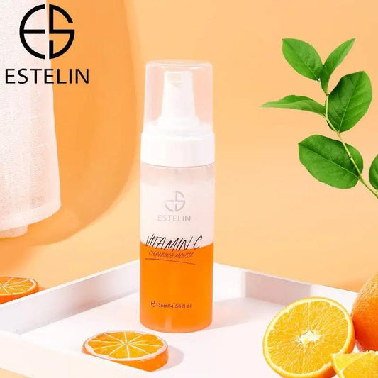 Estelin Skin Care Deep Cleaning Pore Cleaning Vitamin C Cleansing Mousse 135ML - Dr Rashel Official