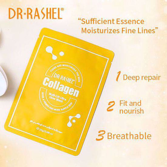   Dr.RASHEL Collagen Multi-lift ultra glow mask 25g*5pcs