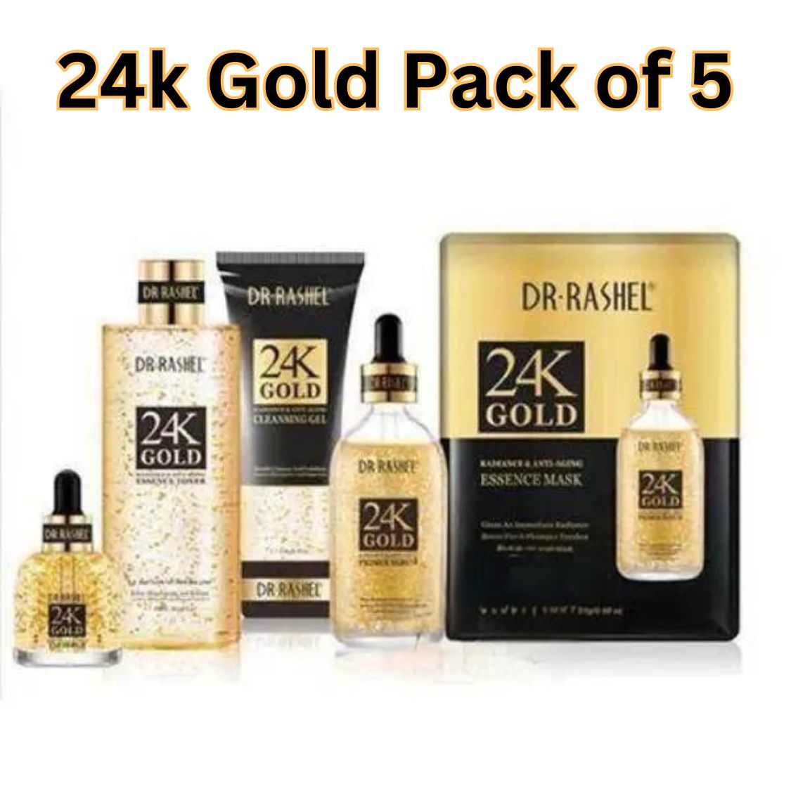 Dr.Rashel 24K Gold Radiance & Anti-Aging Series - Pack of 5