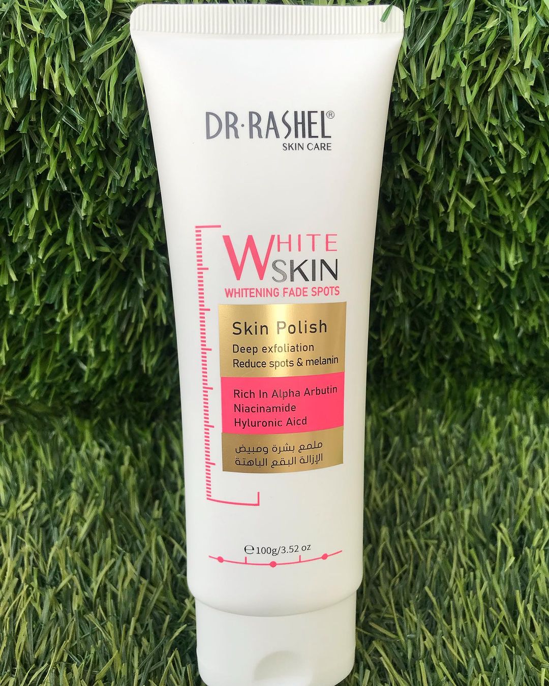 Dr Rashel Skin Care White Skin Whitening Fade Spot Skin Polish For Deep Exfoliation Reduce Spots & Melanin 100g