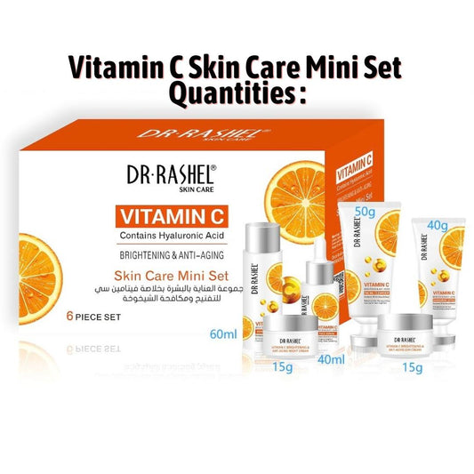 Dr Rashel Vitamin C Skin Cleansing Mini Set Facial kit pack of 6