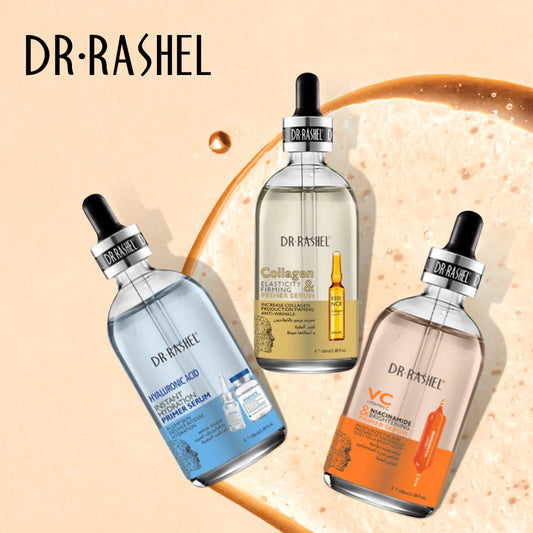 Dr.Rashel Primer Serum Set (Vitamin C, Collagen, Hyaluronic Acid) - Combo