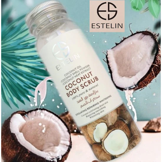 Estelin Coconut Body Scrub & Dr. Rashel Coenzyme Q10 Soothing Gel 99% bundle deal