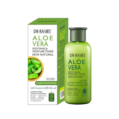   Dr. Rashel Aloe Vera Soothing & Moisture Toner Skin Natural Oil-Free Clarity-Activating - 200ml