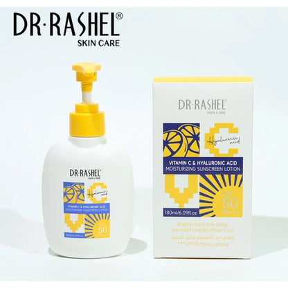   Dr Rashel Vitamin C Hyaluronic Acid Moisturizing Sunscreen Lotion 180ml