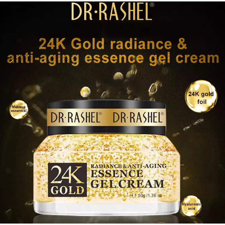 Combo - Dr. Rashel 24K Gold Face Wash, Gel Cream, Eye Serum & Essence Mask bundle deal