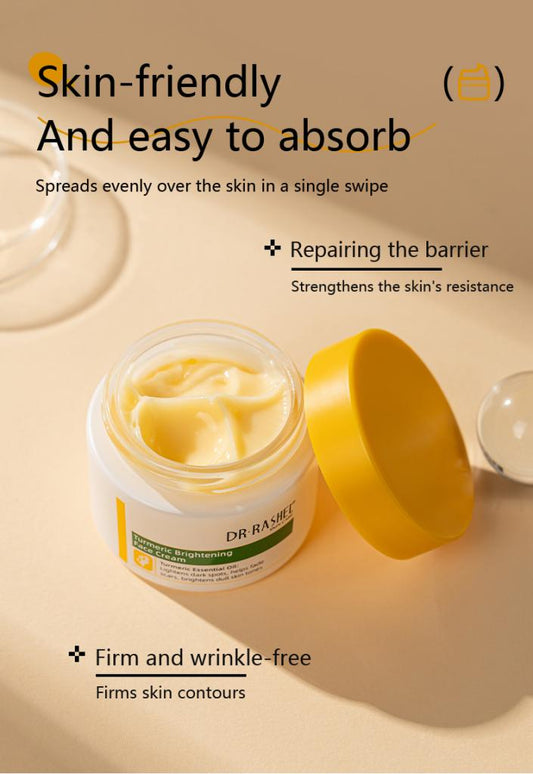 Dr Rashel Turmeric Face Cream – Dark Spot Corrector & Skin Brightening Moisturizer for Scars and Uneven Tone