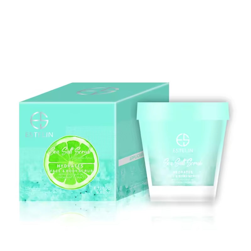   Estelin Sea Salt Scrub Hydrates Face & Body Scrub - 280g