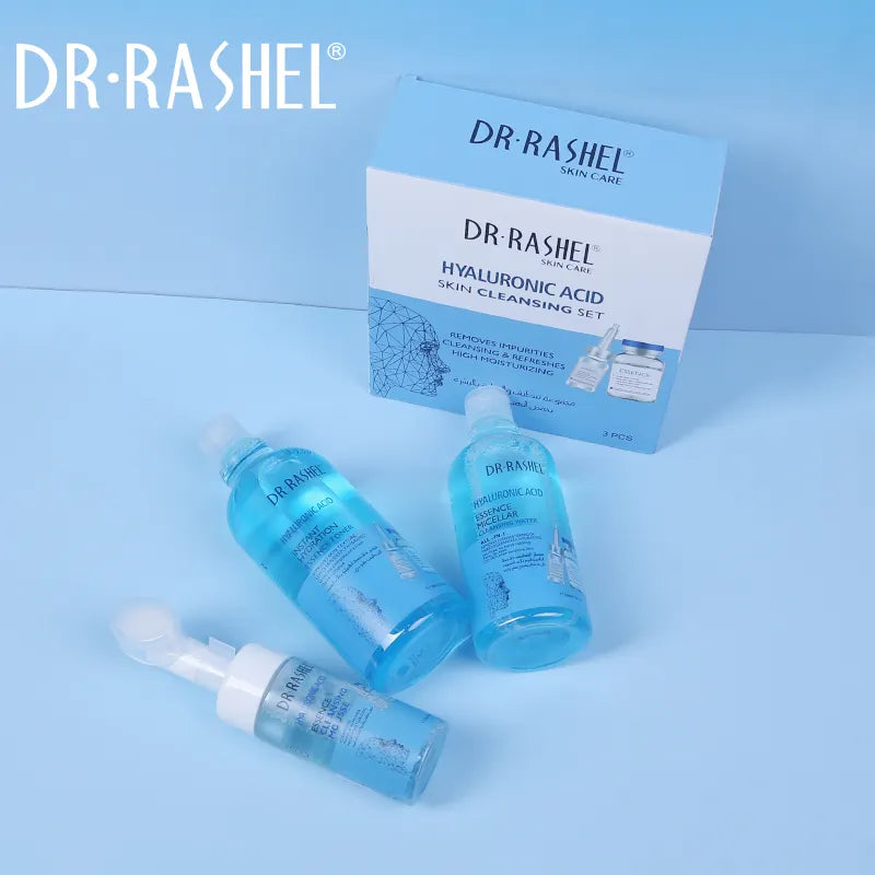   Dr.Rashel Hyaluronic Acid Skin Care Cleaning Set for plump skin deliver intense hydration