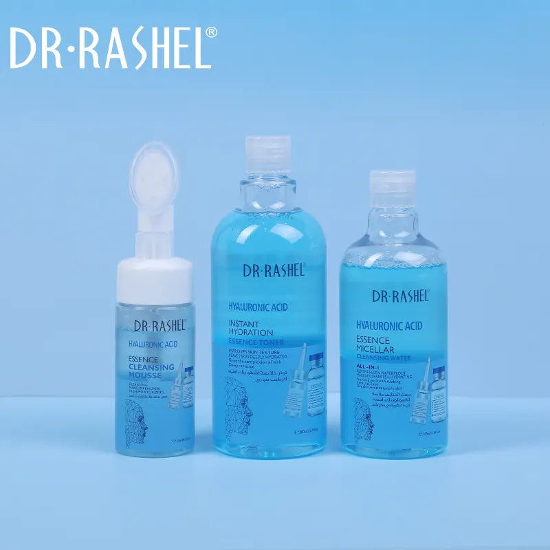   Dr.Rashel Hyaluronic Acid Skin Care Cleaning Set for plump skin deliver intense hydration