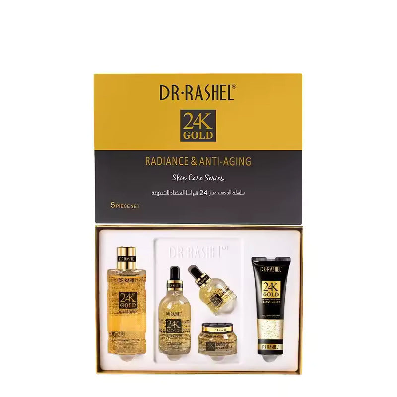 Dr.Rashel 24K گولڈ ریڈیئنس اور اینٹی ایجنگ سیریز - 5 کا پیک