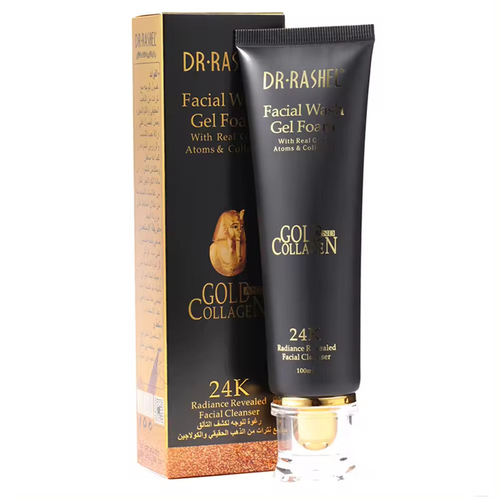   Dr.Rashel Facial wash Gel Foam with Real Gold Atoms & Collagen