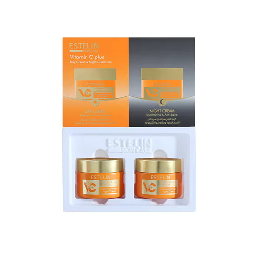 Estelin Vitamin C Plus brightening & anti aging skin care set pack of 2 - Dr Rashel Official