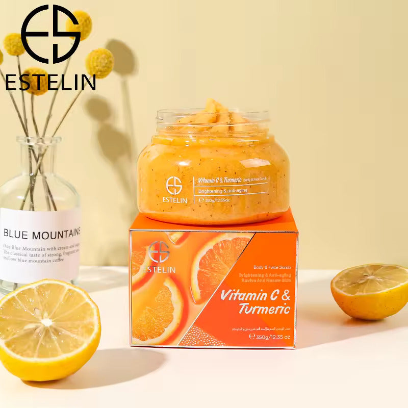 Estelin Body & Face Scrub Vitamin C & Turmeric - 350G