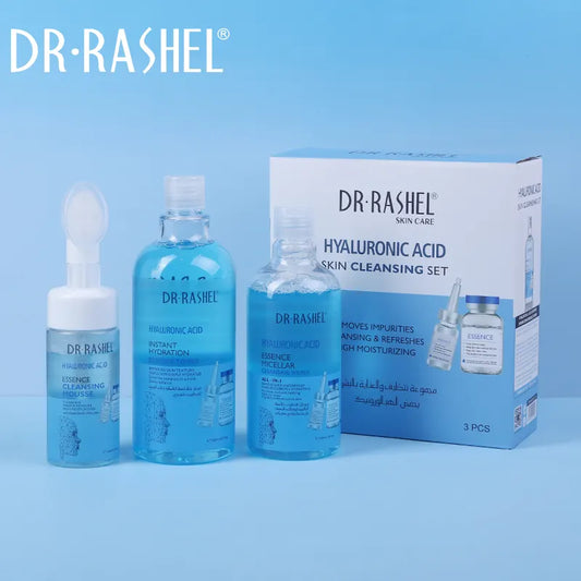   Dr.Rashel Hyaluronic Acid Skin Care Cleaning Set for plump skin deliver intense hydration