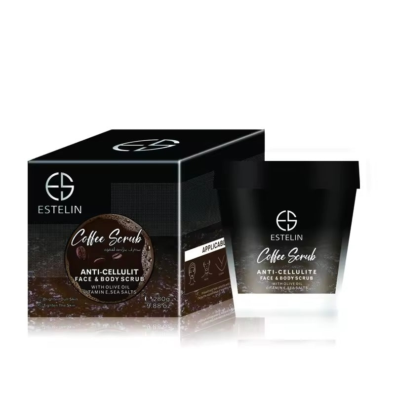 Estelin Coffee Scrub Anti Cellulite Face & Body Scrub - 280g