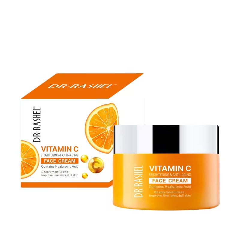   Dr.Rashel Vitamin C Brightening & Anti Aging Face Cream Powered By Hyaluronic Acid