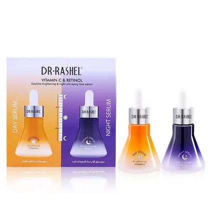 Dr.Rashel Vitamin C & Rentinol Day & Night Face Serum - Dr Rashel Official