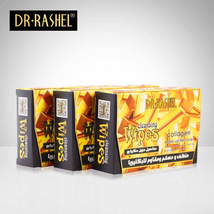 Dr.Rashel Gold Collagen Cleansing Makeup Remover Wipes - Dr Rashel Official