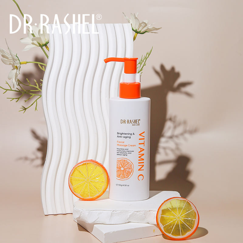 Dr Rashel Moisturizing Nourishing Whitening Brightening Anti Aging Vitamin C Facial Massage Cream 130g