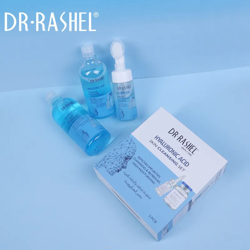   Dr.Rashel Hyaluronic Acid Skin Care Cleaning Set for plump skin deliver intense hydration