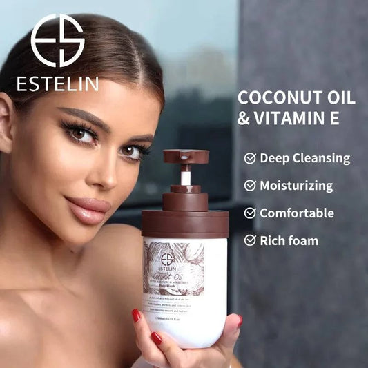Estelin Coconut Oil & Vitamin E ultra moisture & nourishes body wash - Dr Rashel Official