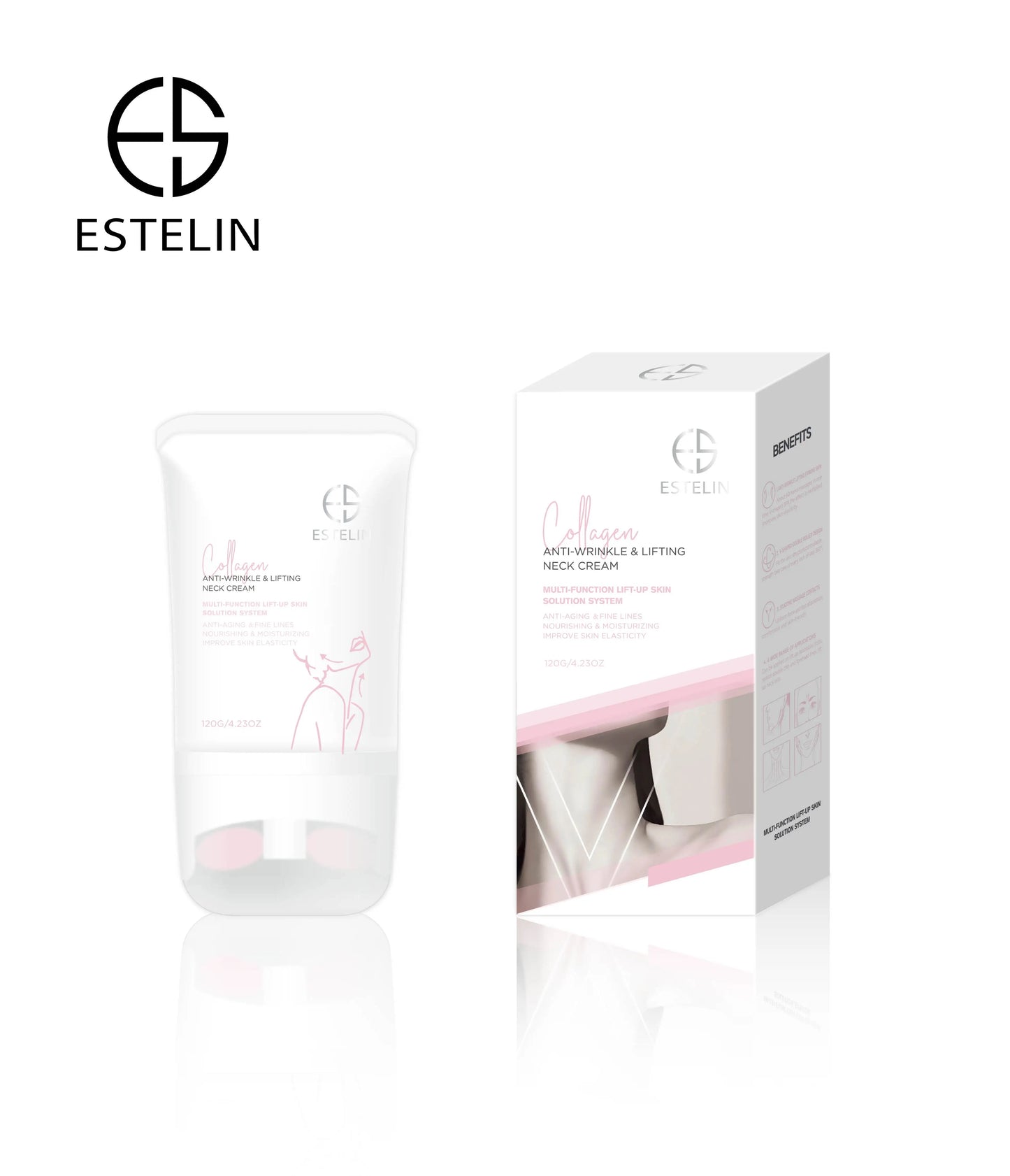   ESTELIN Anti-Wrinkle V-shaped Roller Massage Neck Cream